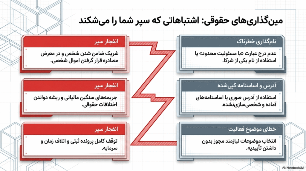 اشتباهات رایج در ثبت شرکت با مسئولیت محدود
