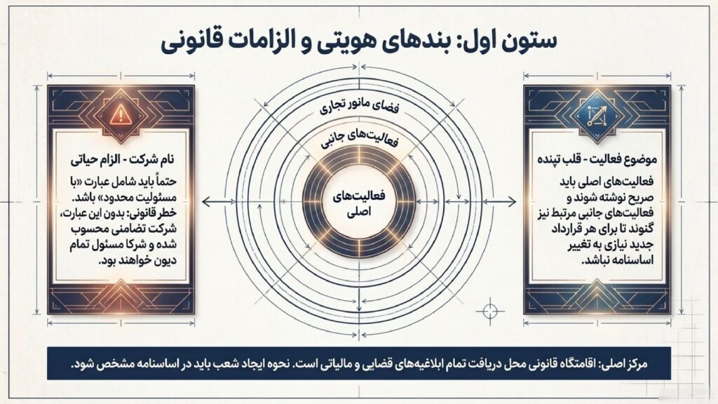 اجزای حیاتی اساسنامه شرکت با مسئولیت محدود