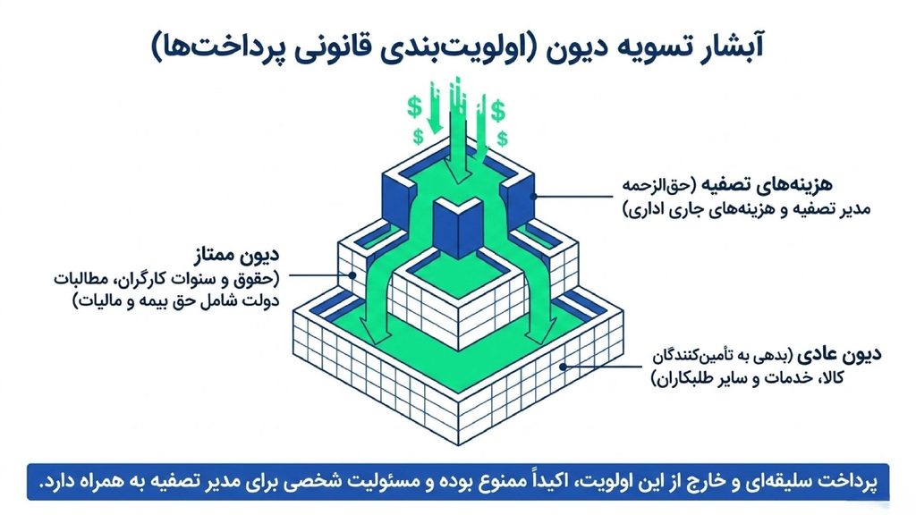 اولویت بندی ها پس از انحلال شرکت