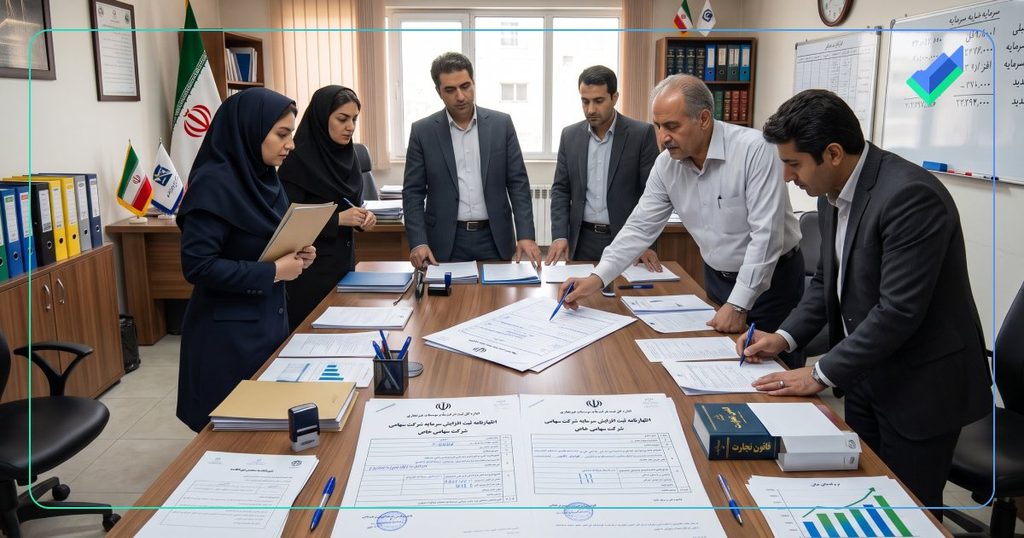 اطلاعات اﻇﻬﺎرﻧﺎﻣﻪ ﺛﺒﺖ اﻓﺰاﯾﺶ ﺳﺮﻣﺎﯾﻪ