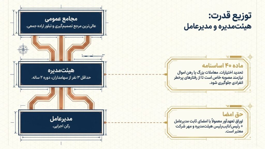 تعیین ارکان مدیریتی در اساسنامه شرکت سهامی خاص