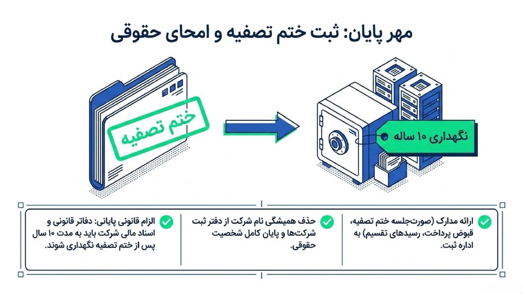ثبت ختم تصفیه پس از انحلال شرکت