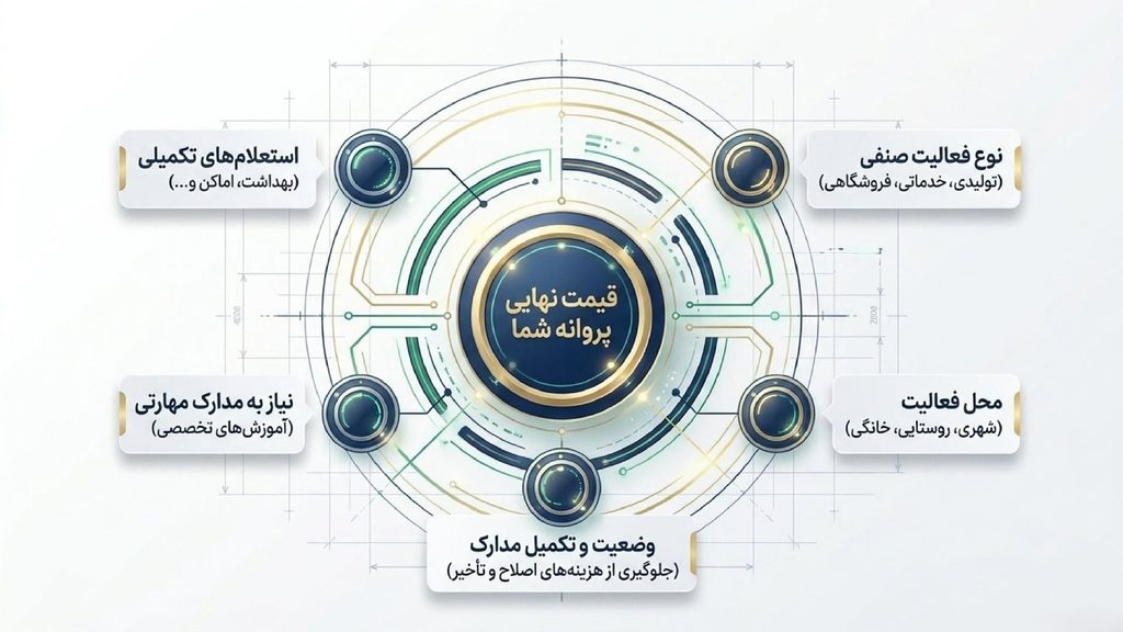 عوامل موثر در هزینه پروانه کسب