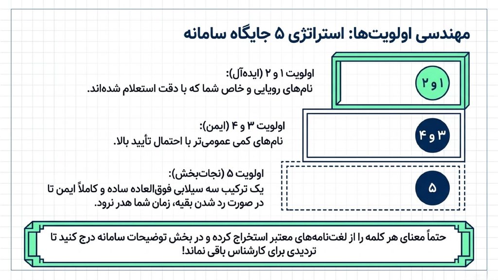 اولویتبندی نام شرکت سهامی خاص