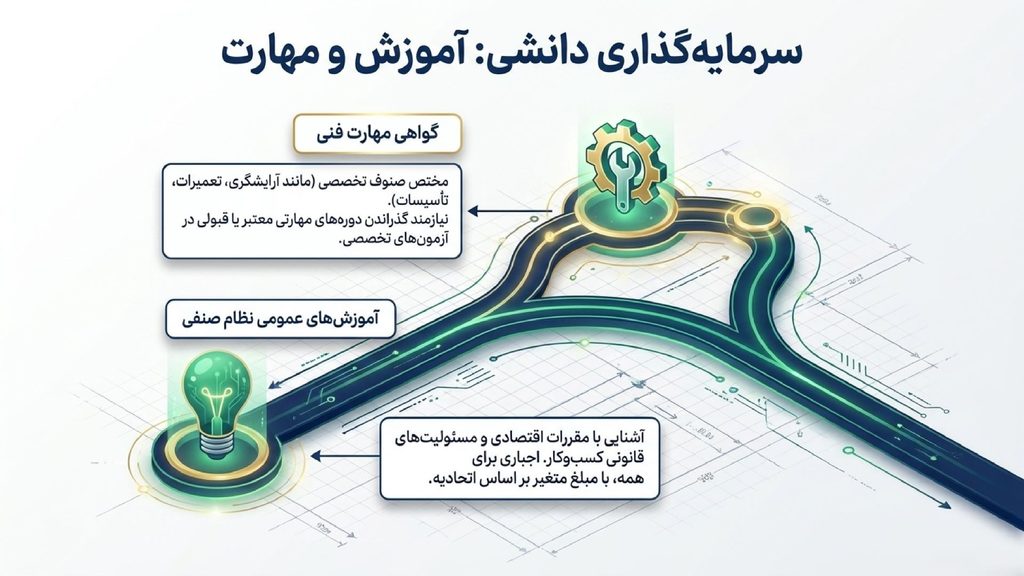 هزینه دوره آموزشی برای جواز کسب
