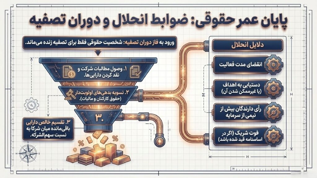 ضوابط انحلال و تصفیه در اساسنامه شرکت مسئولیت محدود