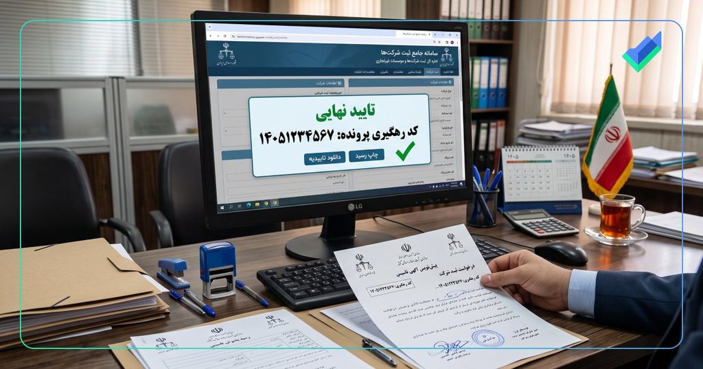 تایید نهایی و دریافت کد رهگیری از سامانه